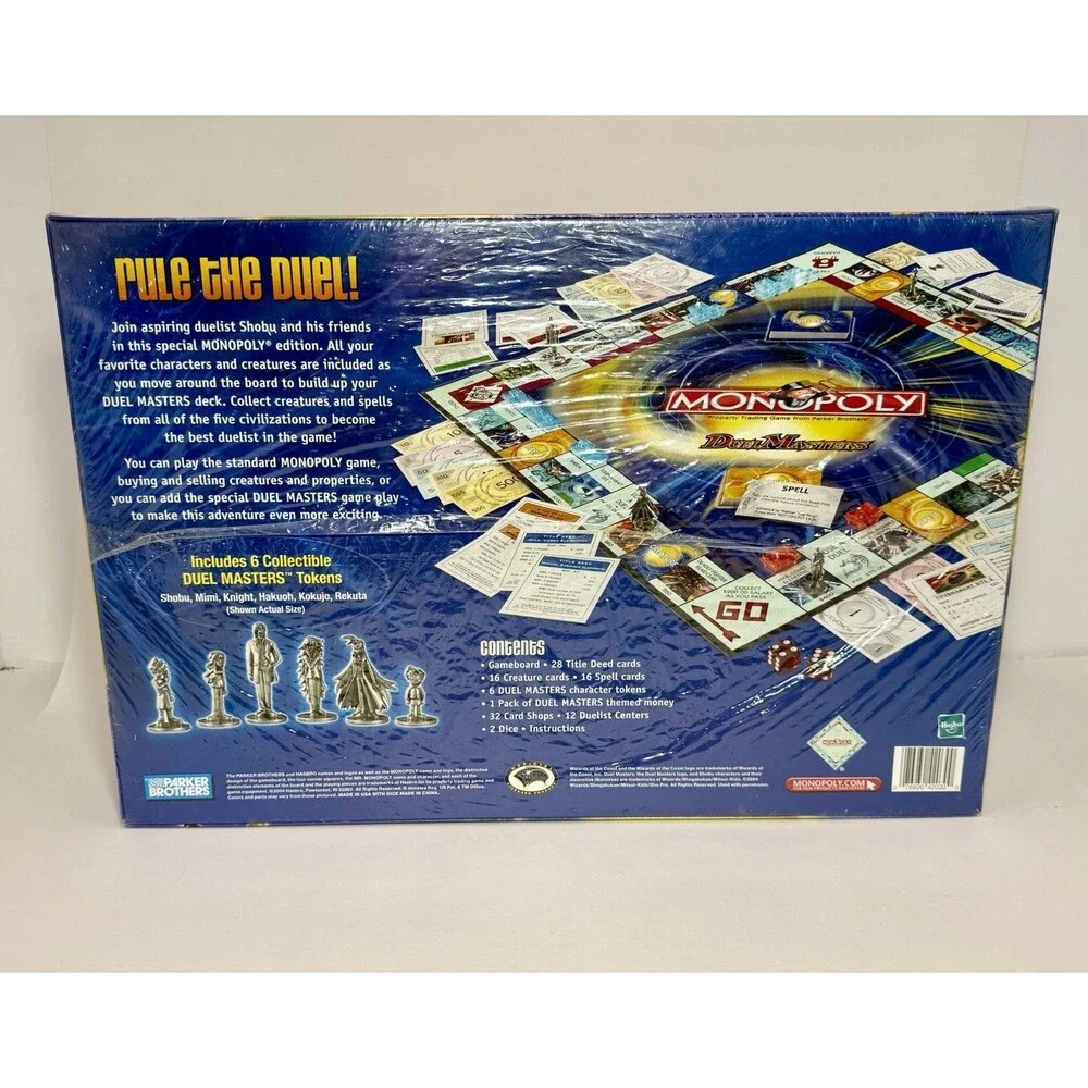 Monopoly Duel Masters Special Edition 2004 Parker Brothers Factory SEALED NIB
